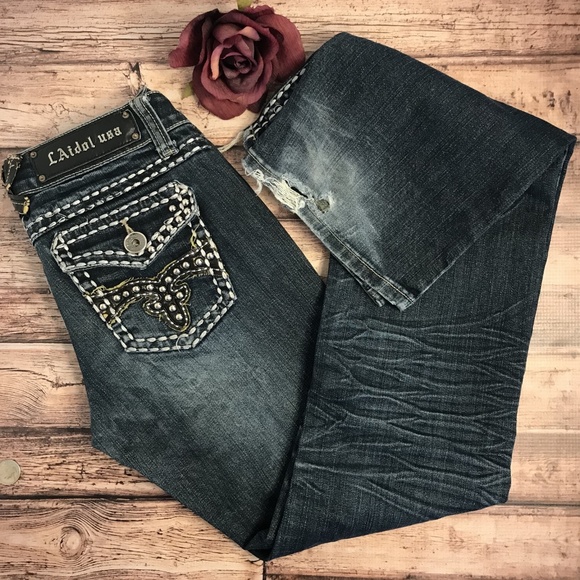 L.A. idol Denim - L.A. Idol Jeans Worn Size 1 Boot cut